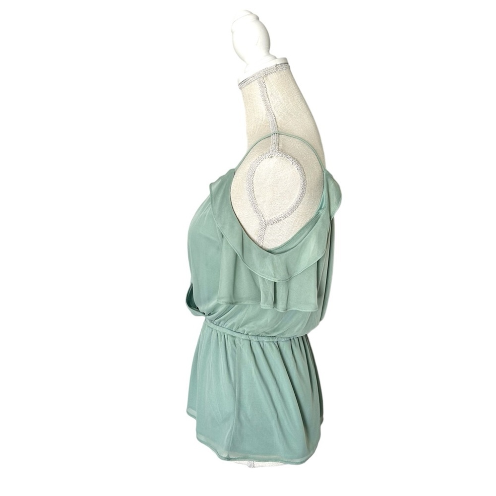 • Express • Ruffle Sleeve Tie Back Cold-Shoulder Top - Picture 4 of 8